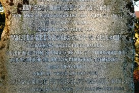 Detail from Cliff-McCulloch family grave at Kirkclaugh.